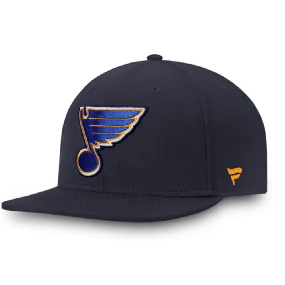 Fanatics NEW Core Fitted Ballcap St. Louis Blues Navy Blue Size 7